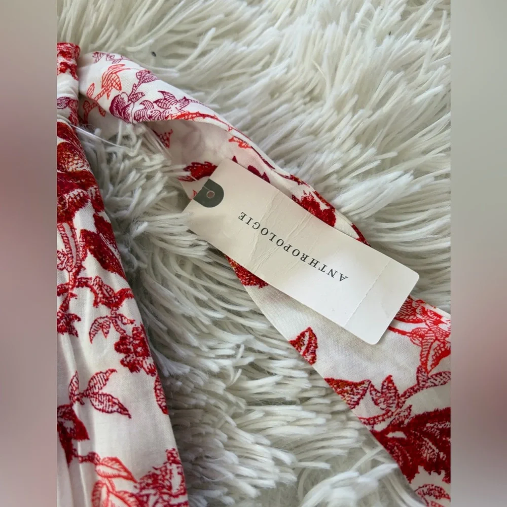 Anthropologie Maeve Red Midi Skirt - Size XS - NWT - Picture 7 of 11
